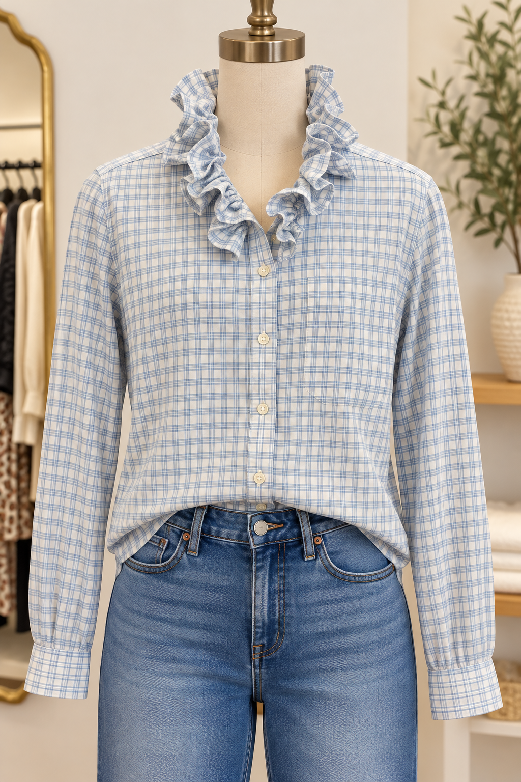 Second Story Shirt (BanRep/LtBluPld/XL)