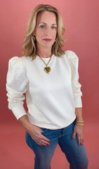 Cozy Couture Sweatshirt (ivory)