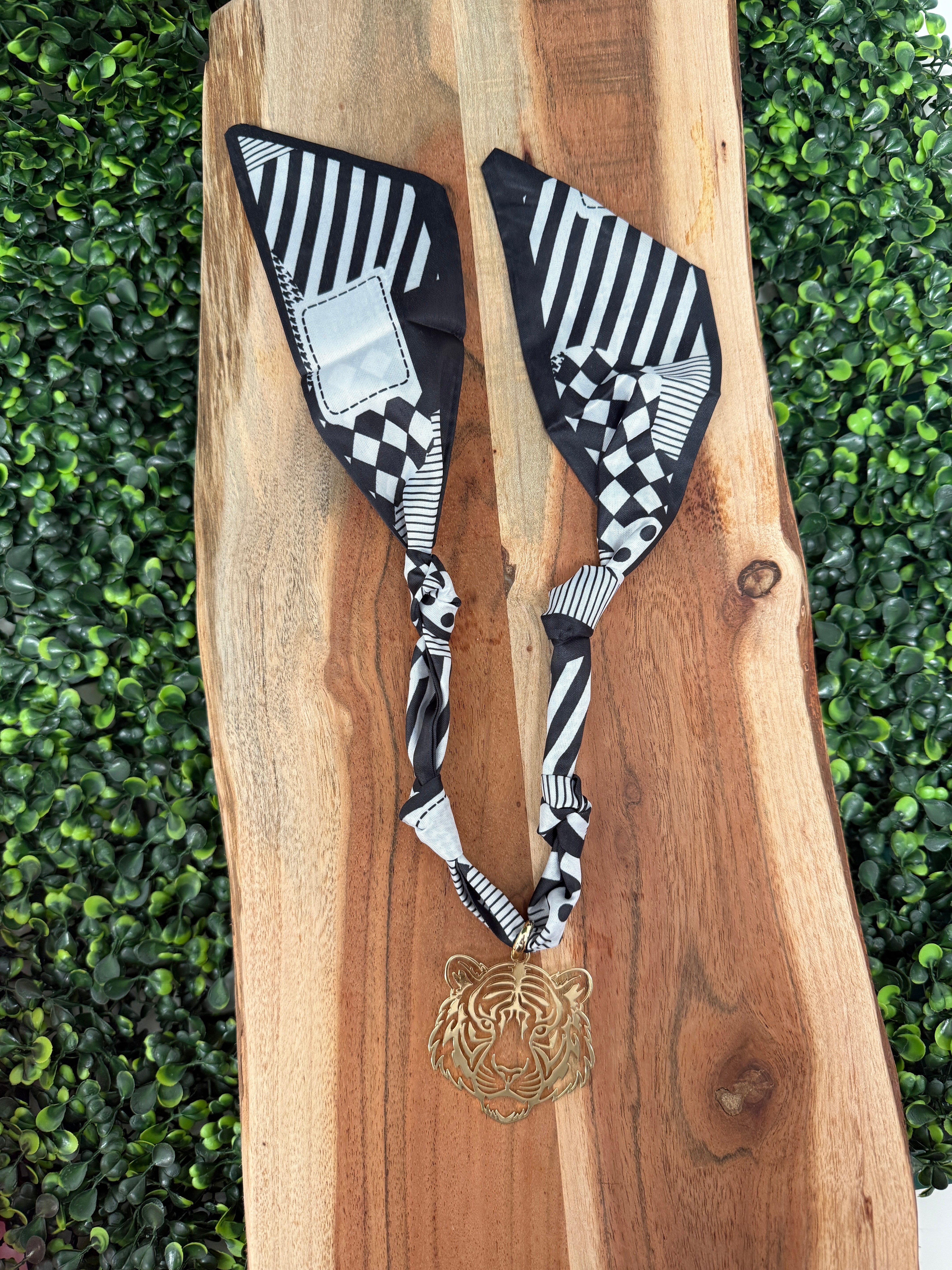 Tiger Time Scarf Necklace