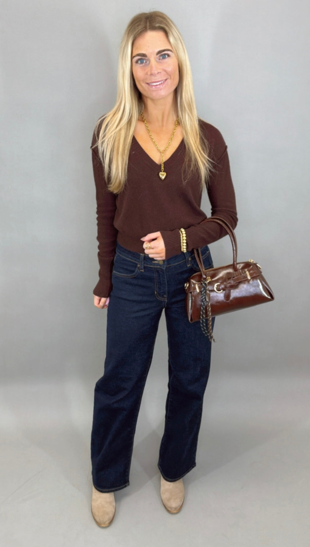 Chic Intentions Sweater (coffee bean)