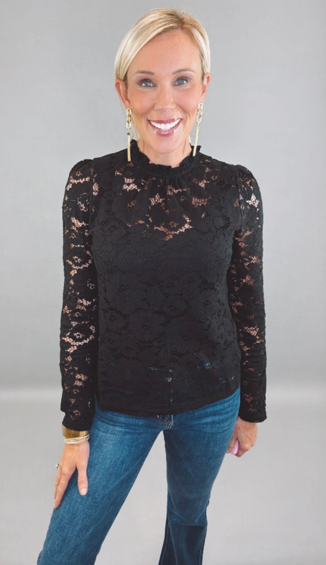 Lace Reverie Top (black)