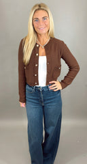 Elle Cardigan (chocolate)