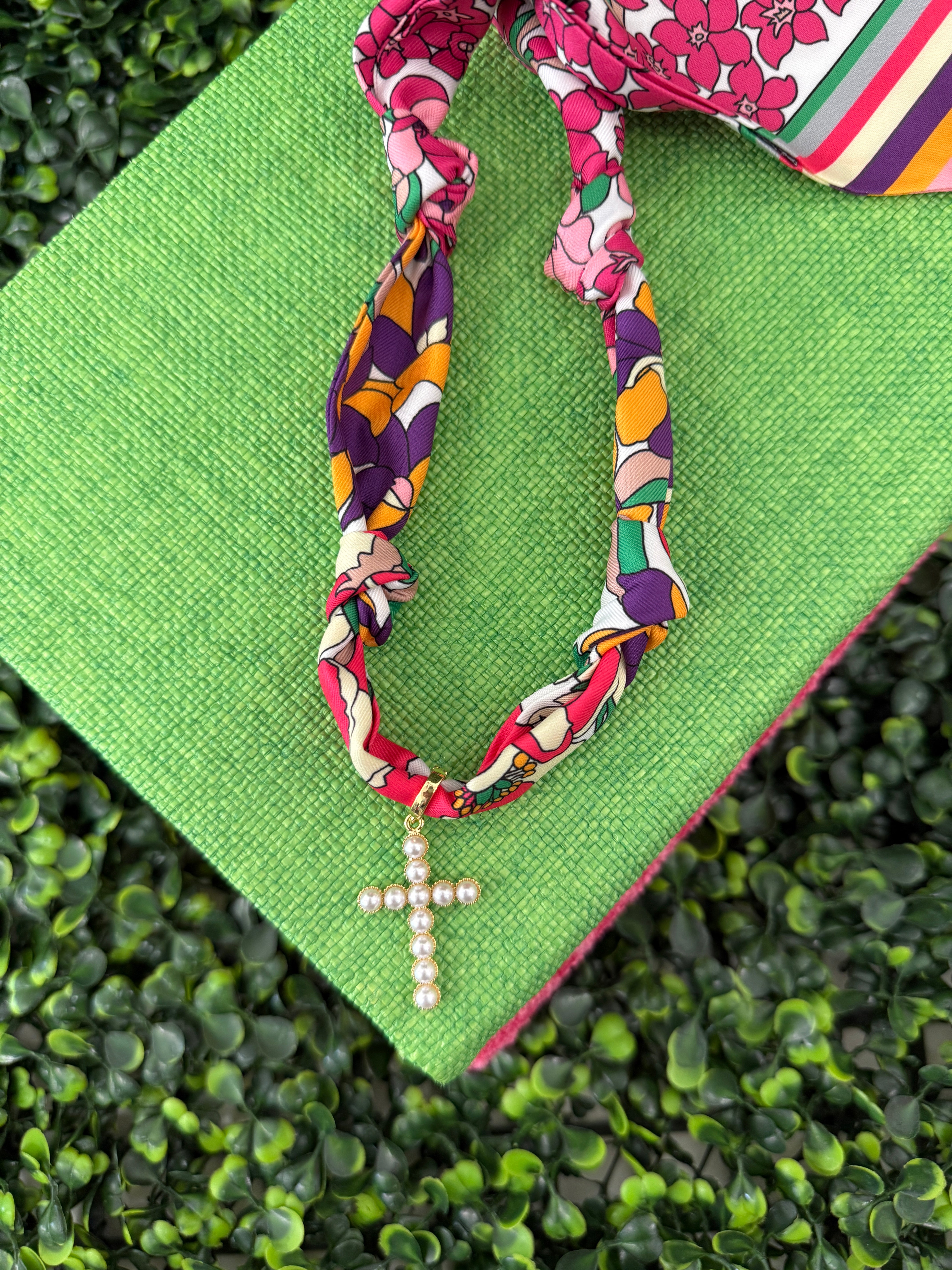 Garden Grace Scarf Necklace