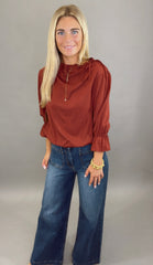 Rowan Blouse (burgundy)