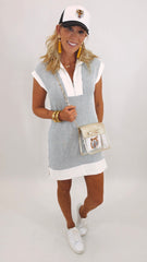 Coastal Zip Shift Dress