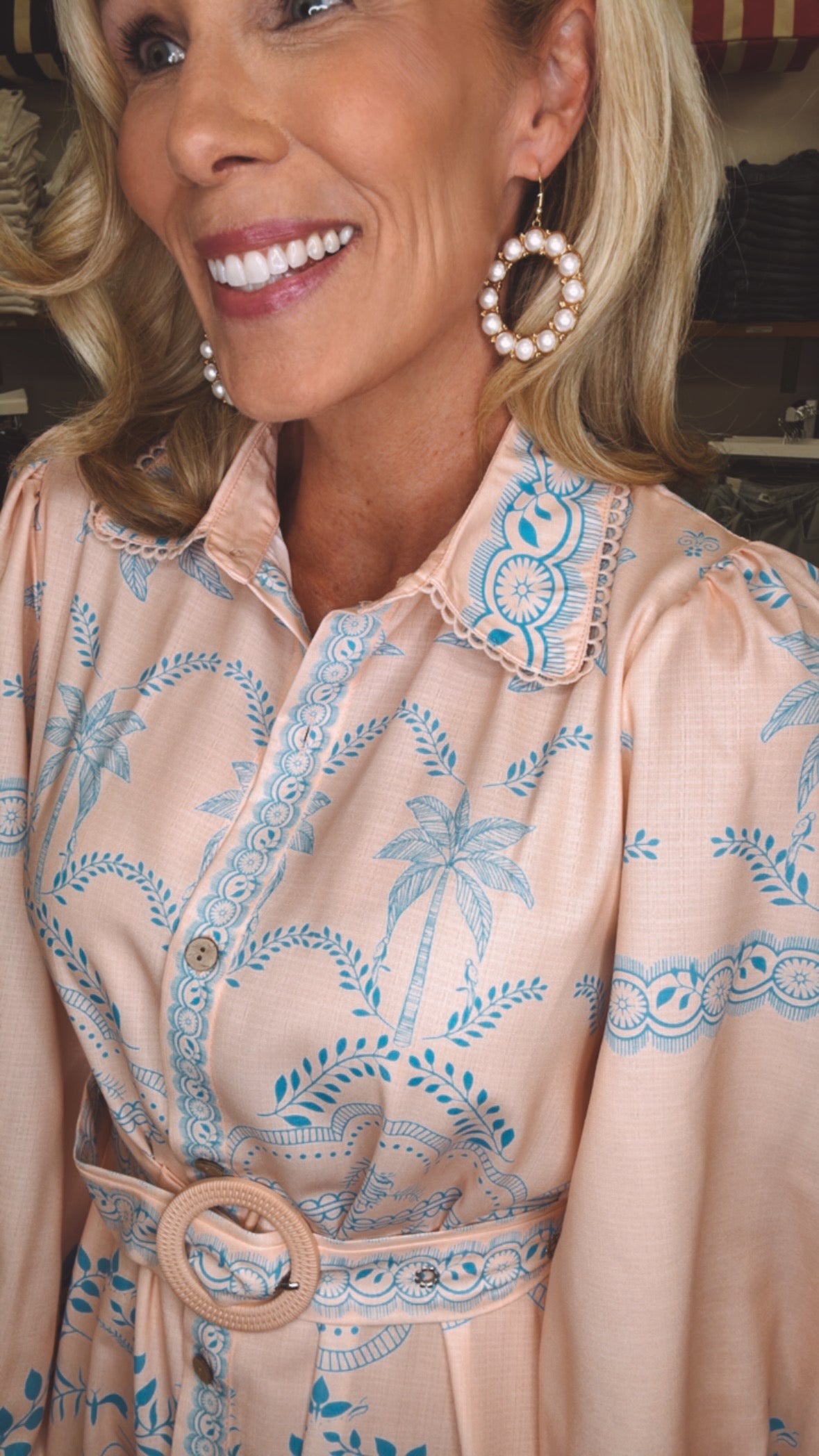 Palm Royale Dress (blue)