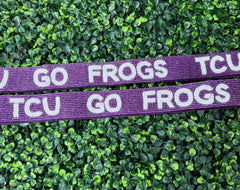 "Go Frogs" Bead Purse Strap