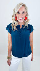 Navy Belle Top