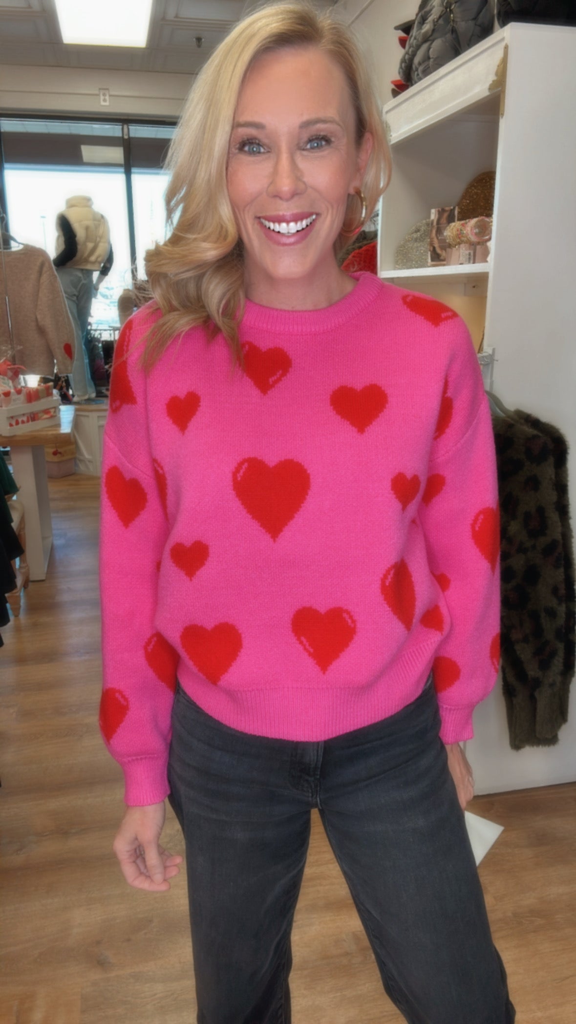 Bubble Heart Sweater