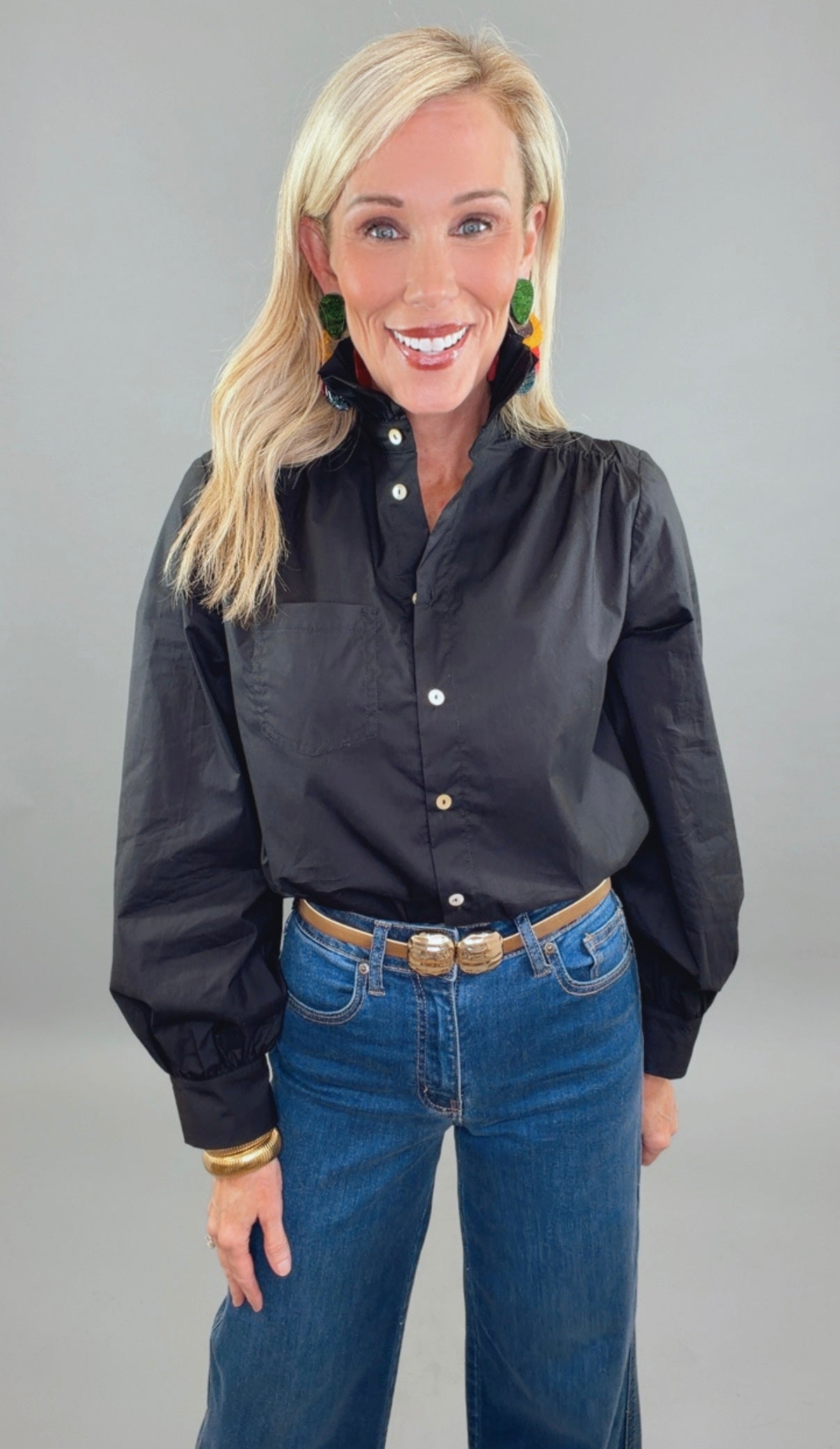 Collar Couture Top (black)