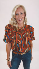 Stroke of Genius Top (brown)