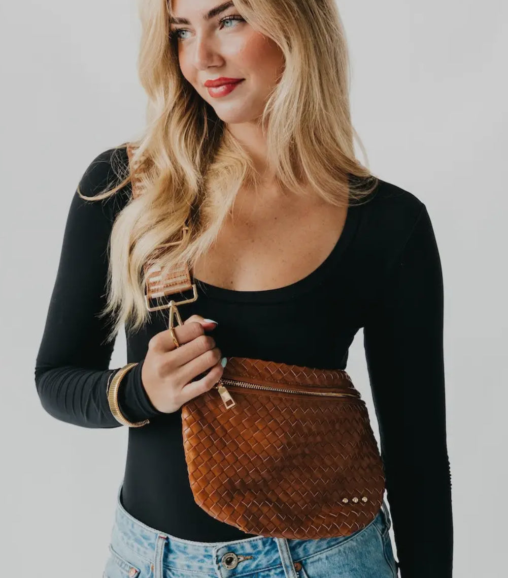 Woven Bum Bag (brown)