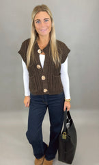 Chalet Charm Vest (brown)