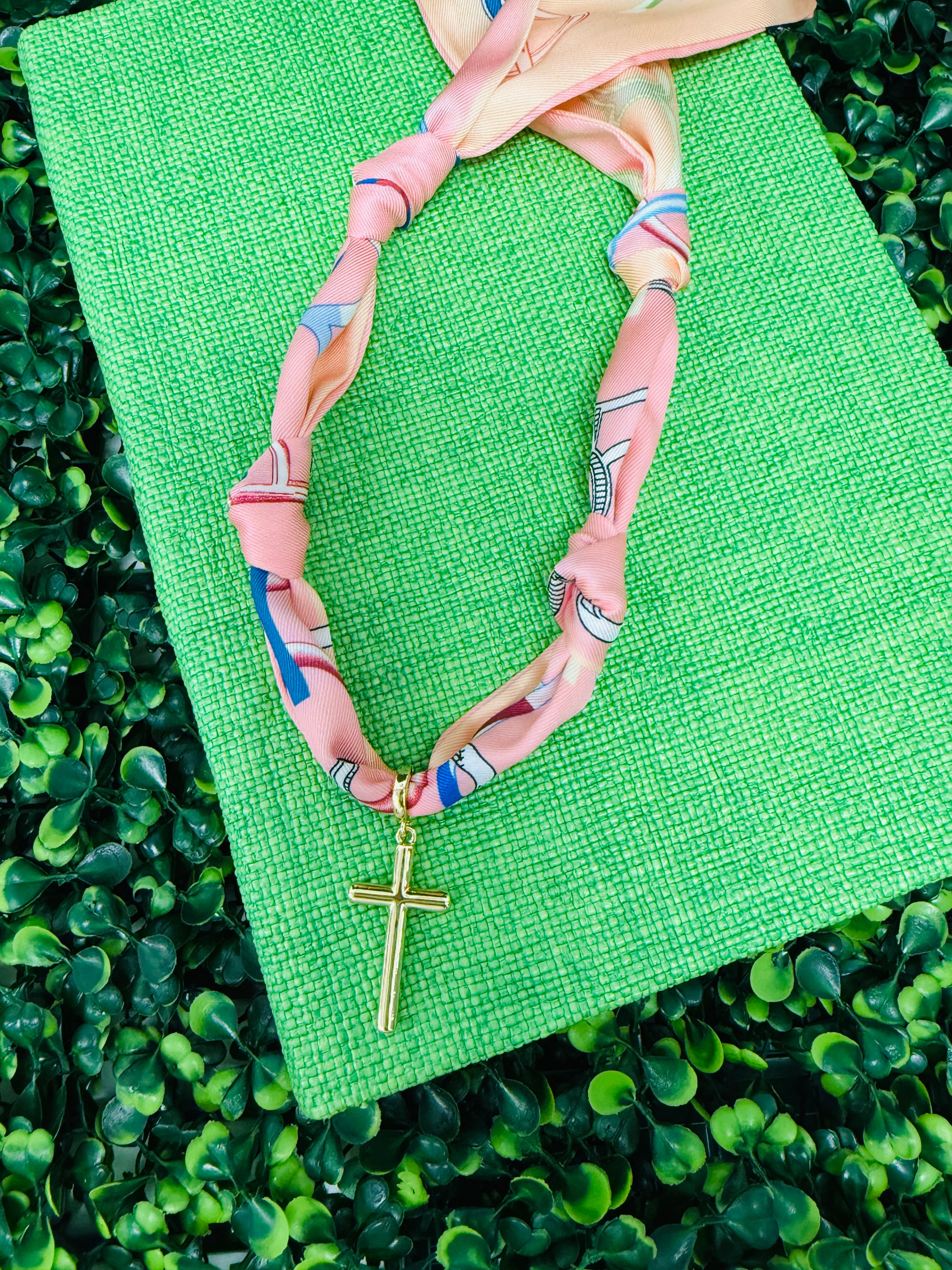 Twist of Faith Scarf Necklace