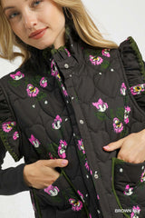 Meadow Bloom Quilted Vest
