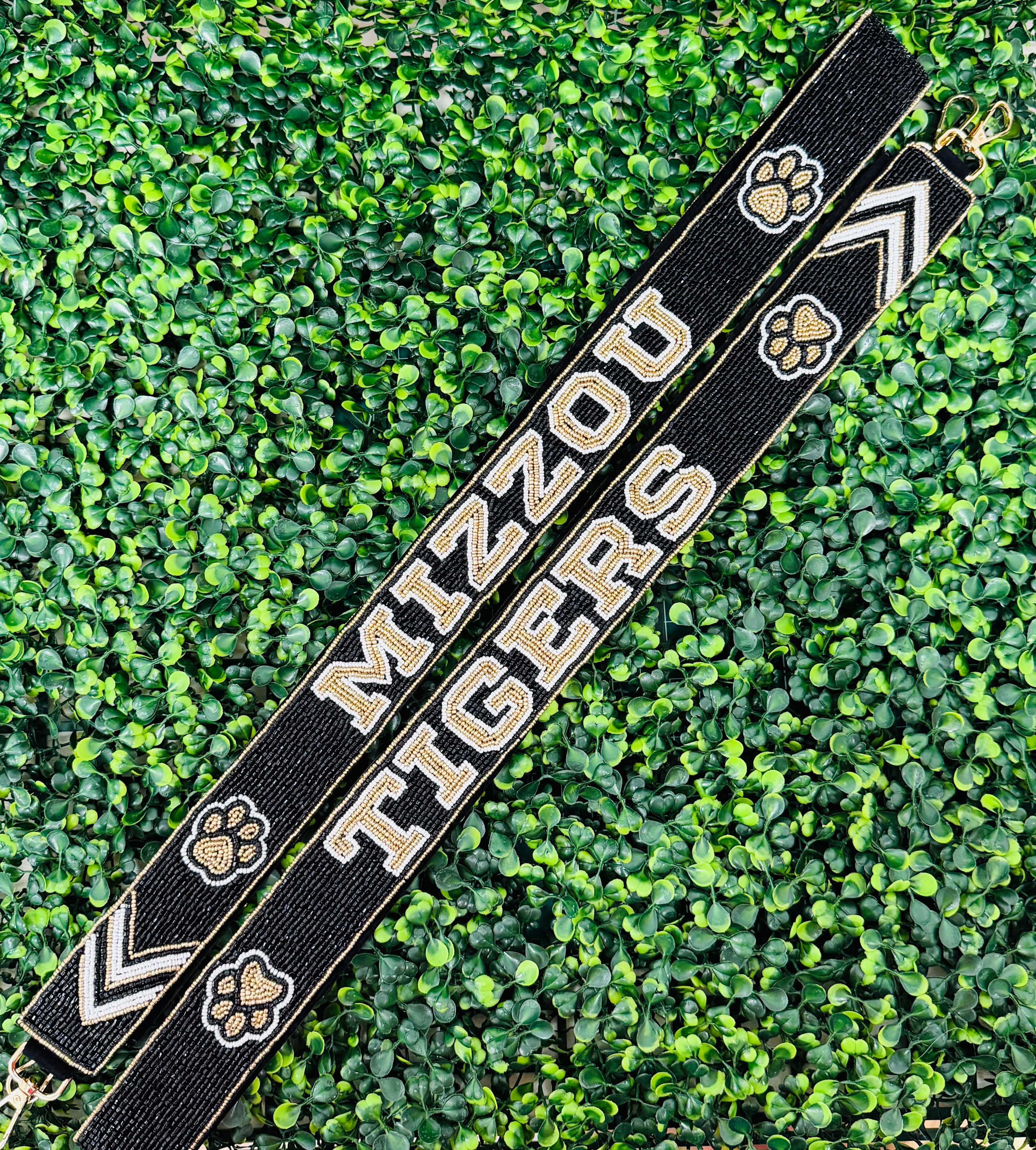 Mizzou Beaded Guitar Strap