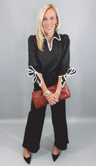 Bow & Bold Blouse (black)