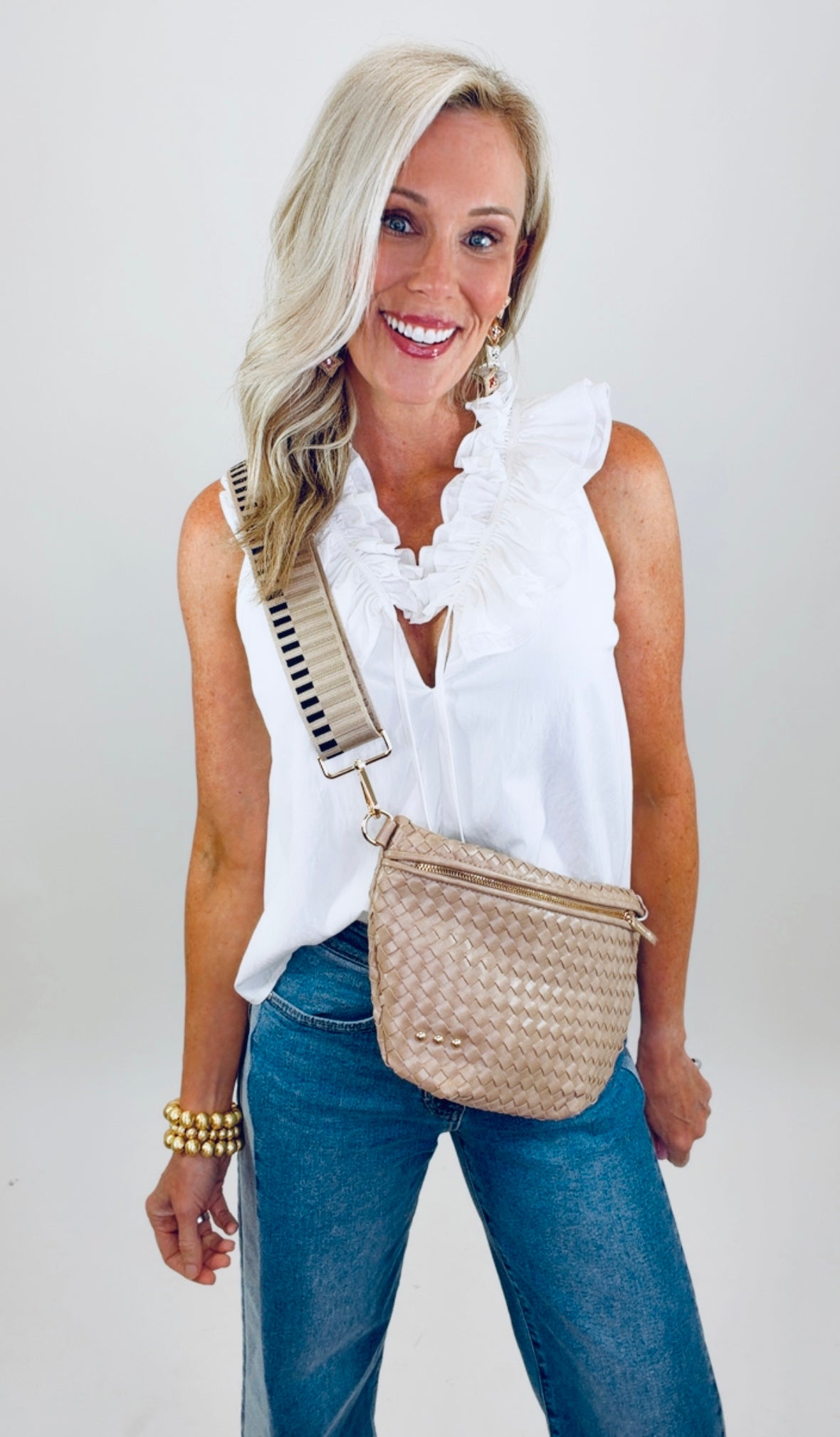Woven Bum Bag (taupe)