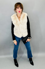 Estelle Faux Fur Vest (cream)