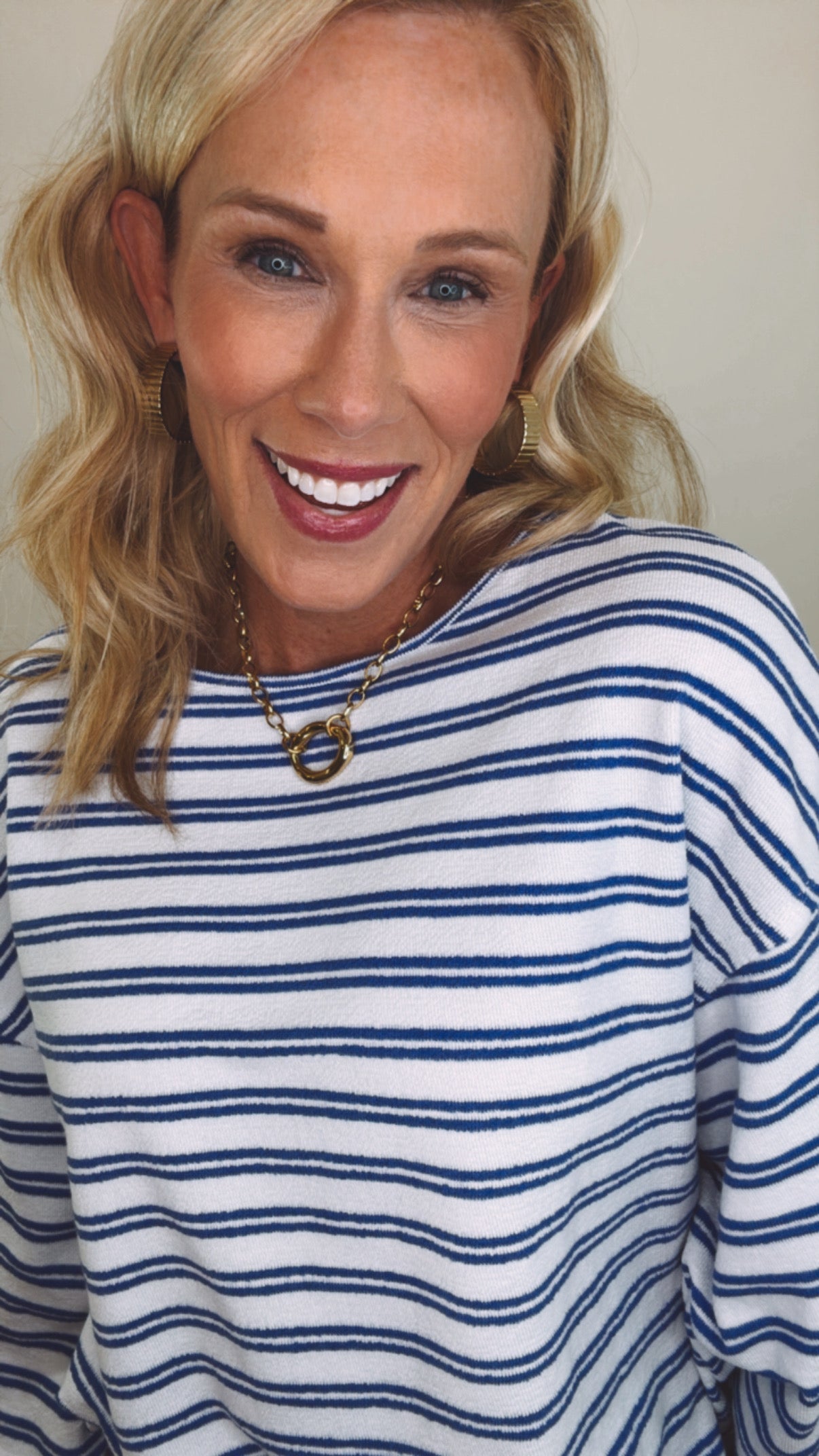 Harbor Breeze Striped Top (blue)