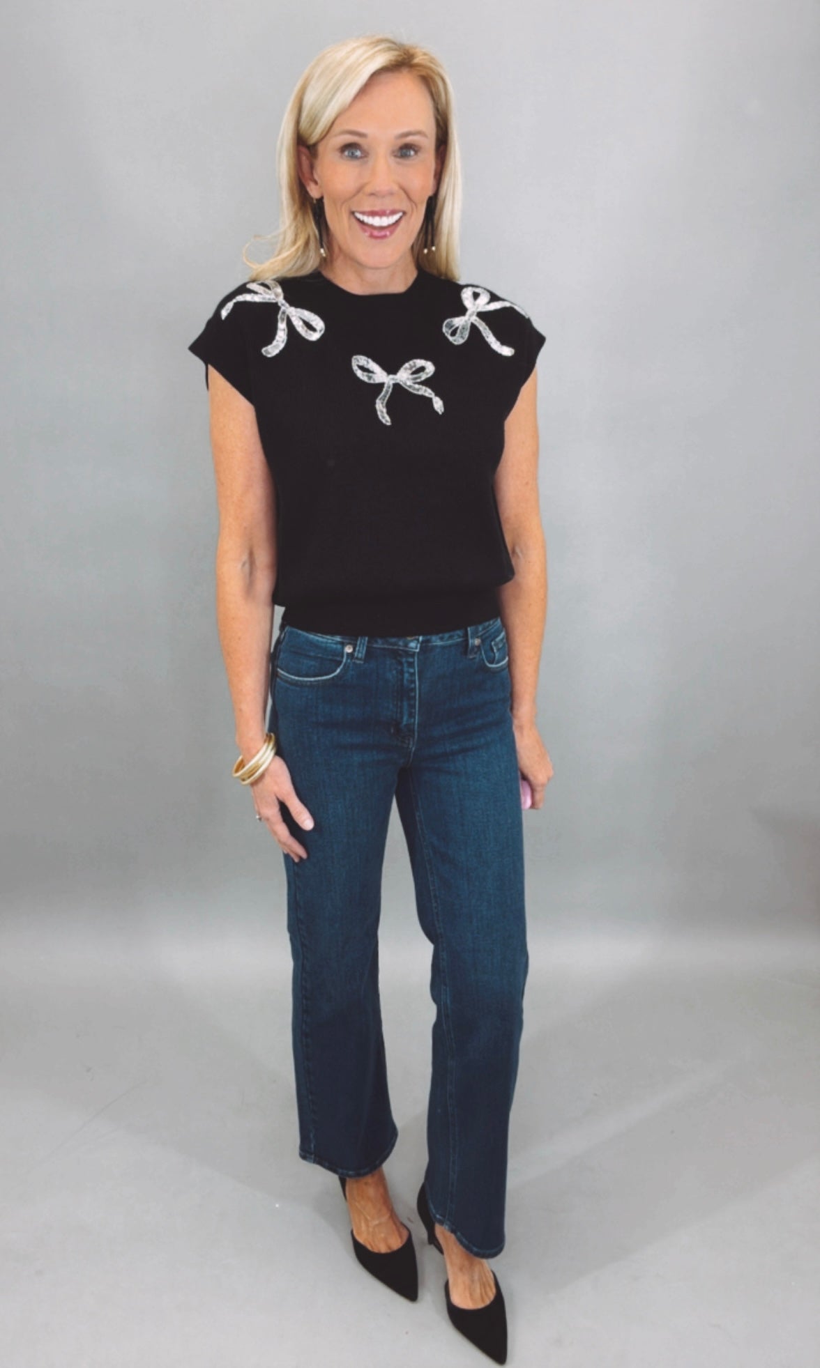 Showstopper Bow Sweater (black)