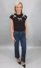 Showstopper Bow Sweater (black)
