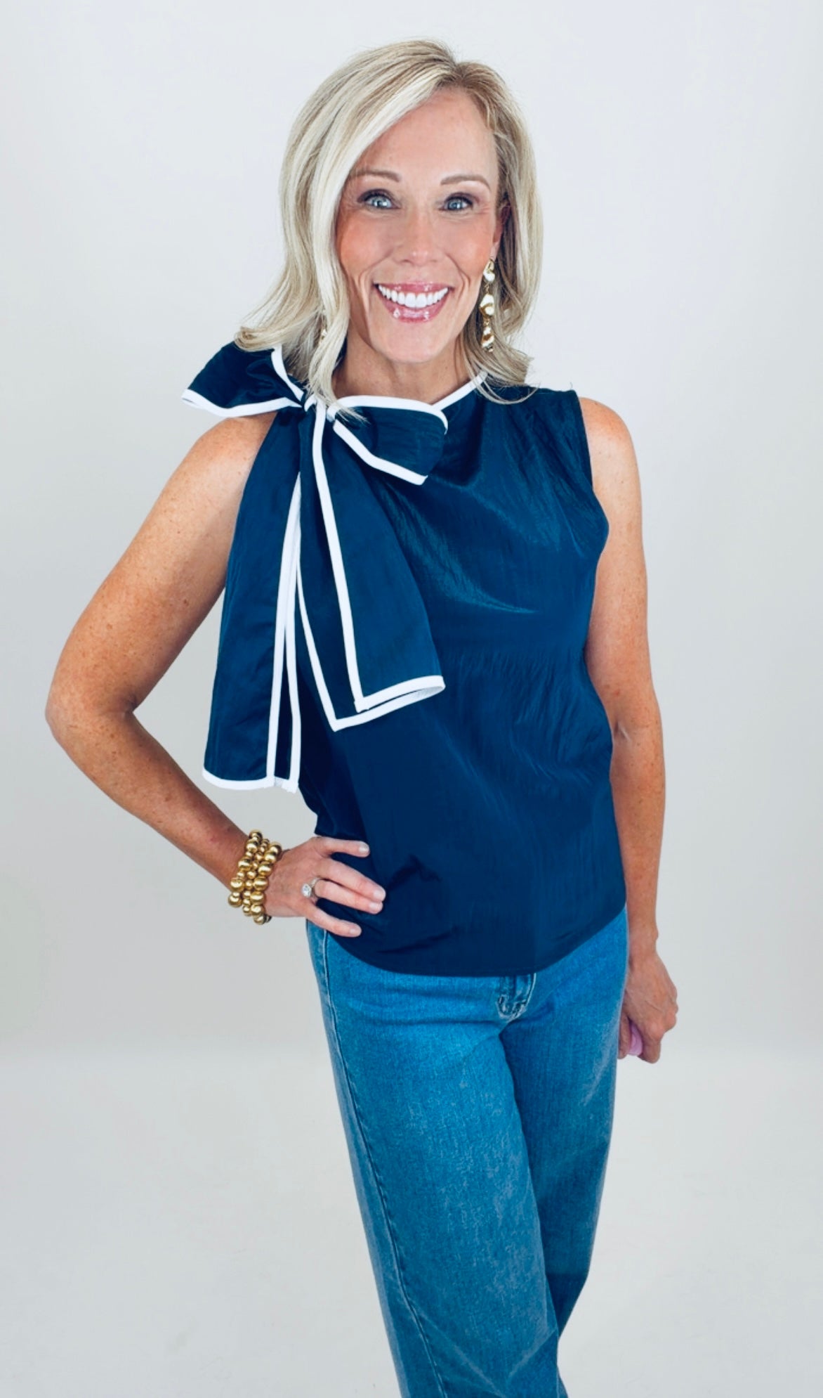 Tie the Knot Top (navy)