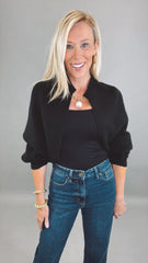 Signature Shrug Sweater (black)