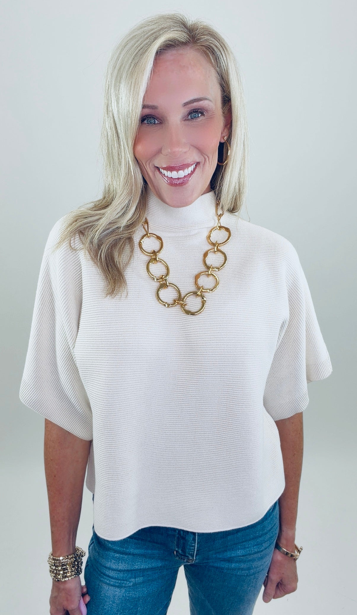 Polished Edit Top (ecru)