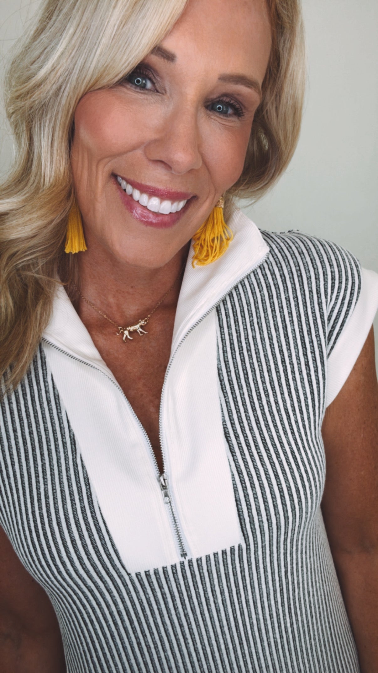 Coastal Zip Shift Dress