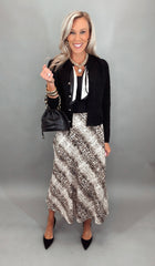 Serpent Silhouette Skirt