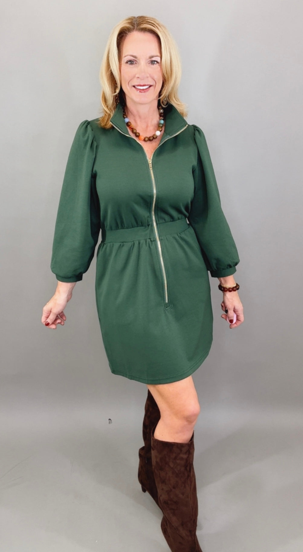 City Stroll Dress (green)