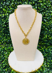 Crown Medallion Necklace