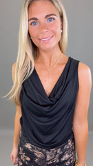 Midnight Muse Cowl Tank