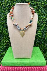 Edge of My Heart Scarf Necklace