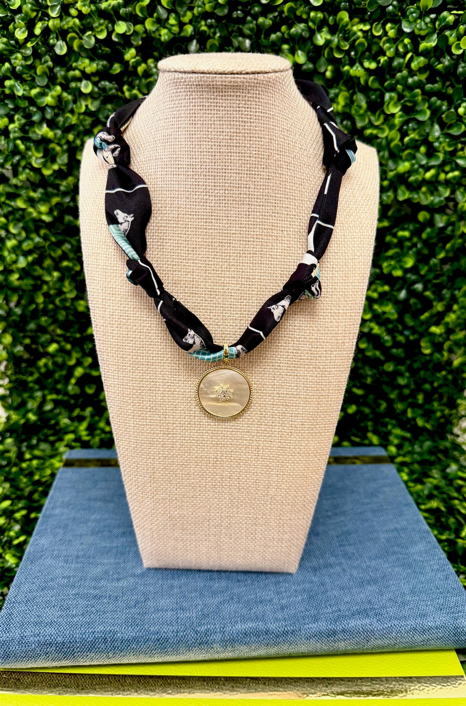 Starry Night Scarf Necklace