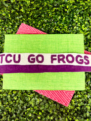 "Go Frogs" Bead Purse Strap