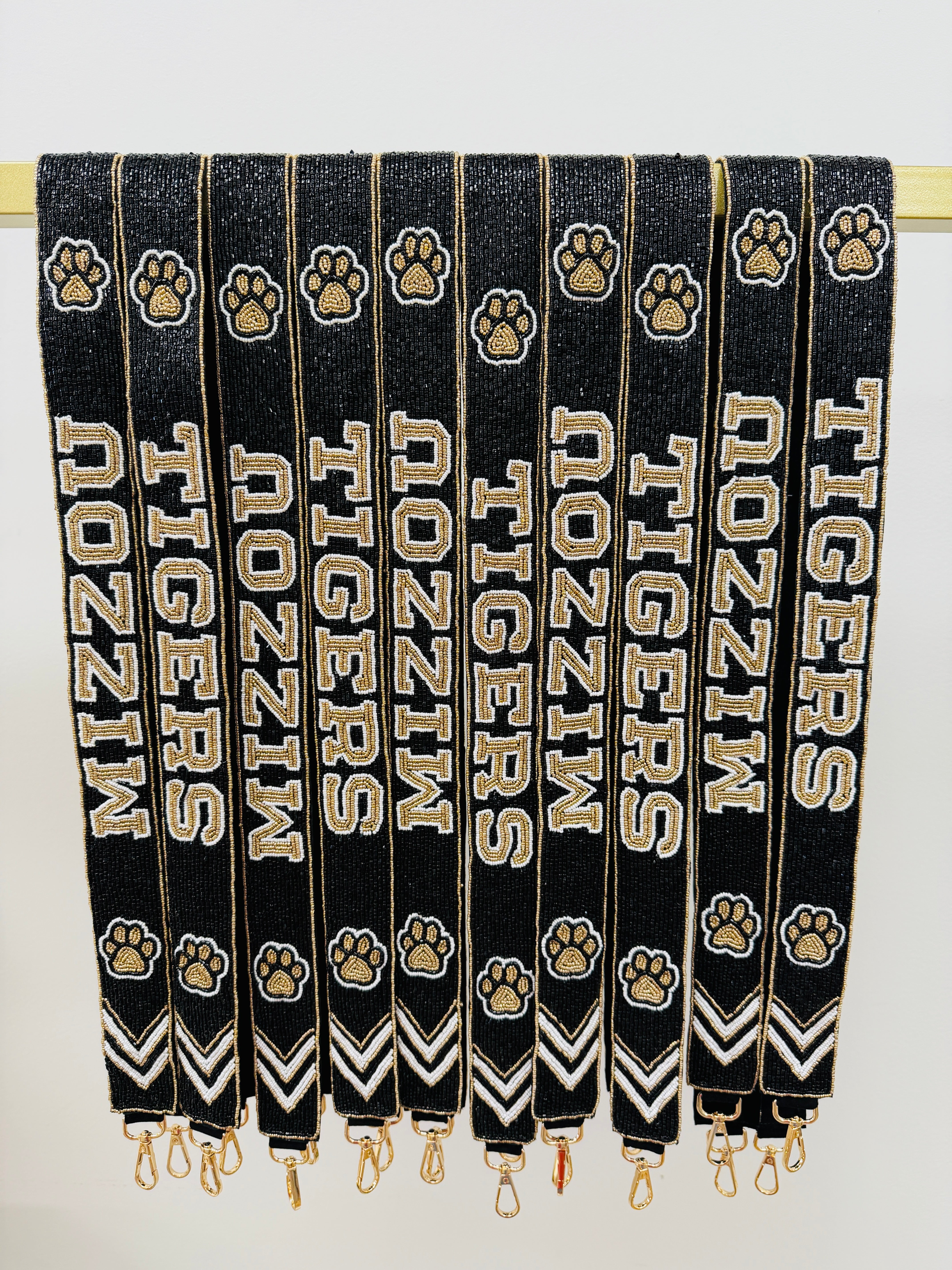 Mizzou Beaded Guitar Strap