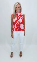 Flounce Factor Top (pink)