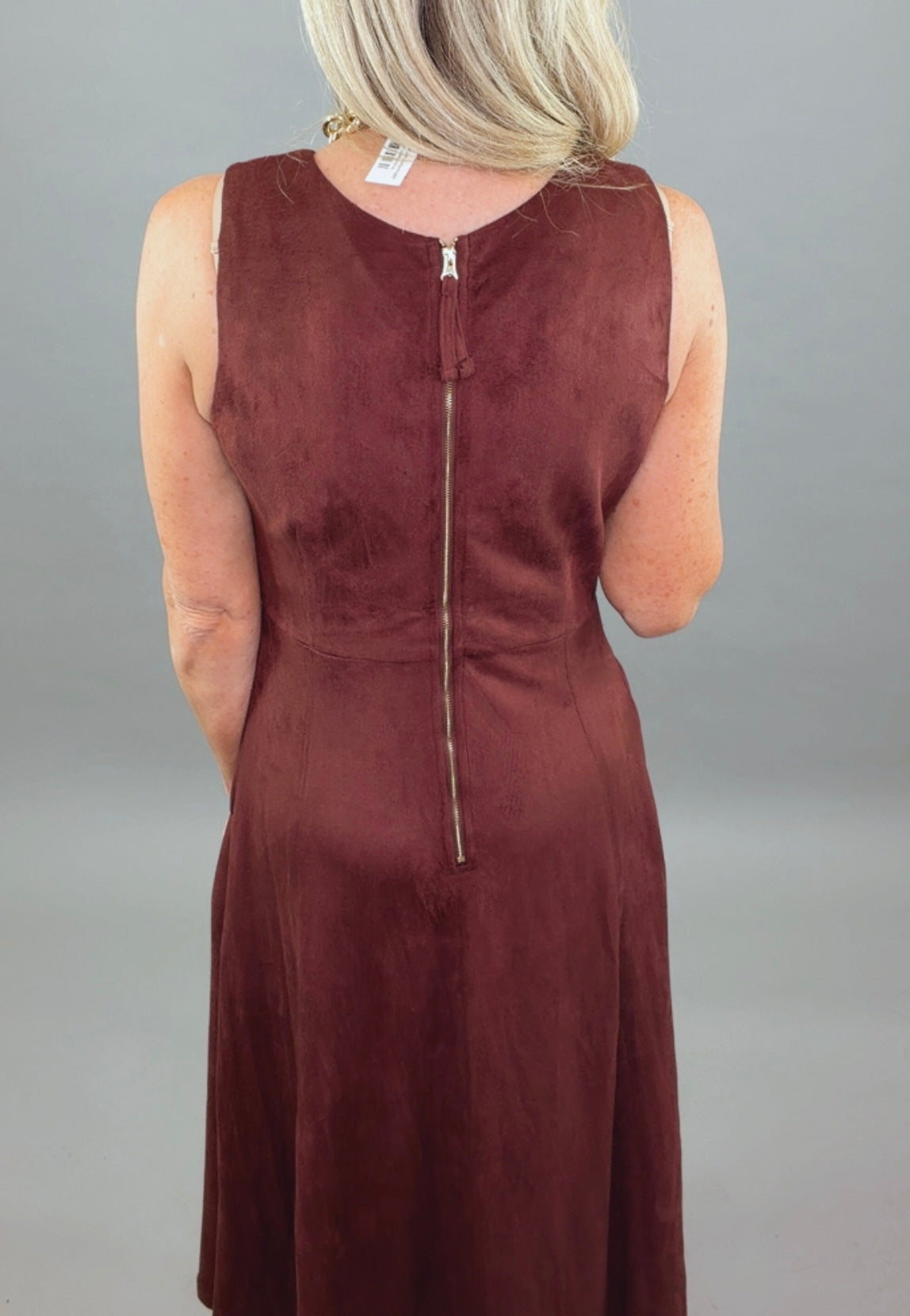 Suede to Order Dress (garnet)