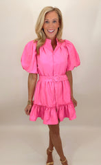 Sunday Society Dress (hot pink)