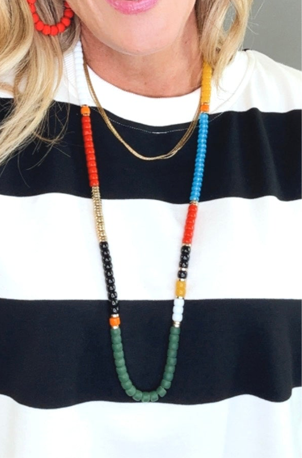 Rainbow Bead Necklace