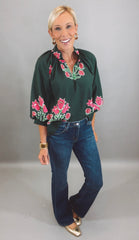 Bloom Haven Top (green)