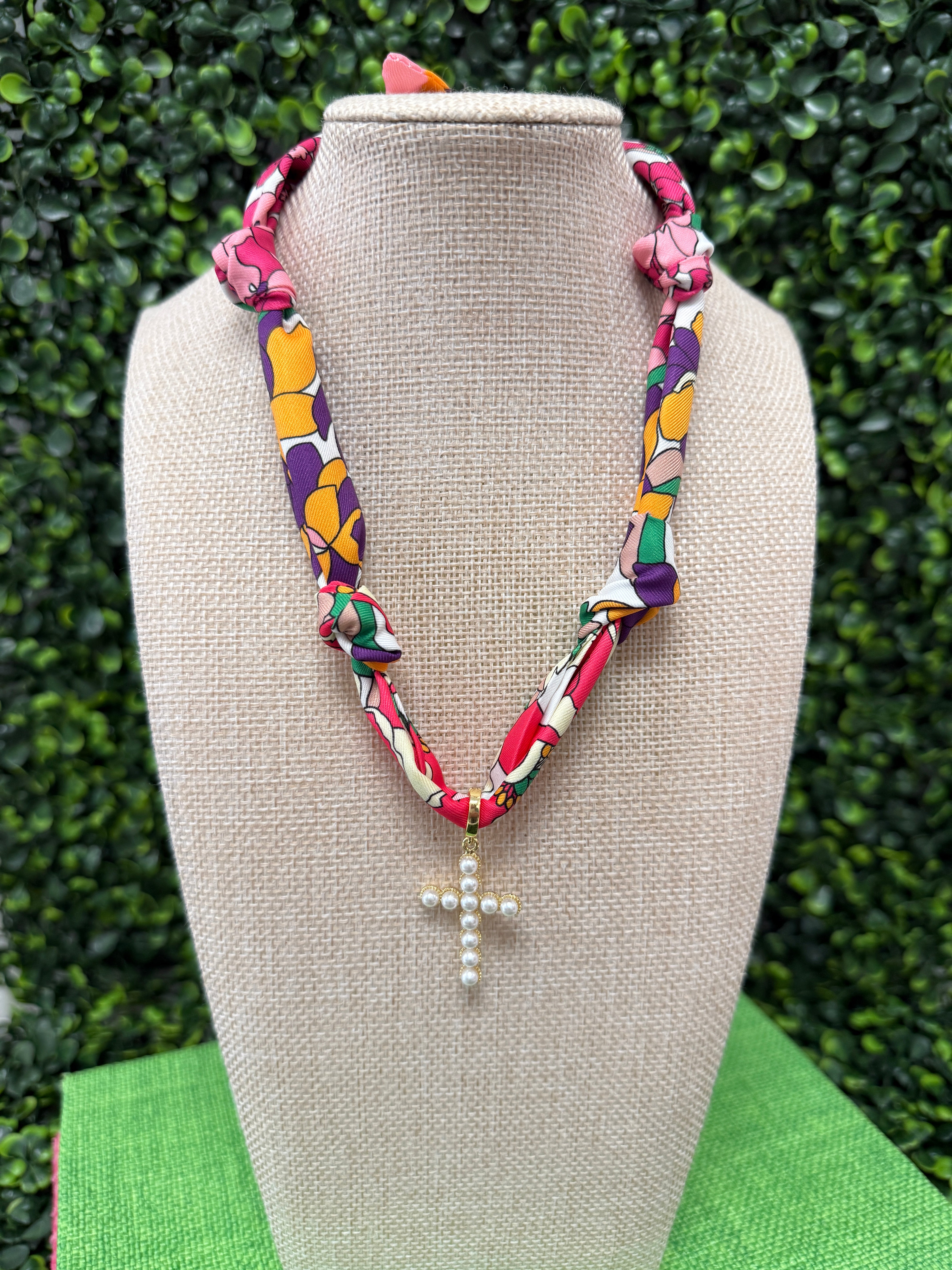 Garden Grace Scarf Necklace