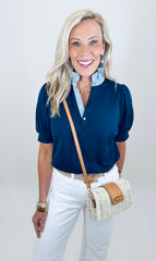 Prep Talk Top (navy)
