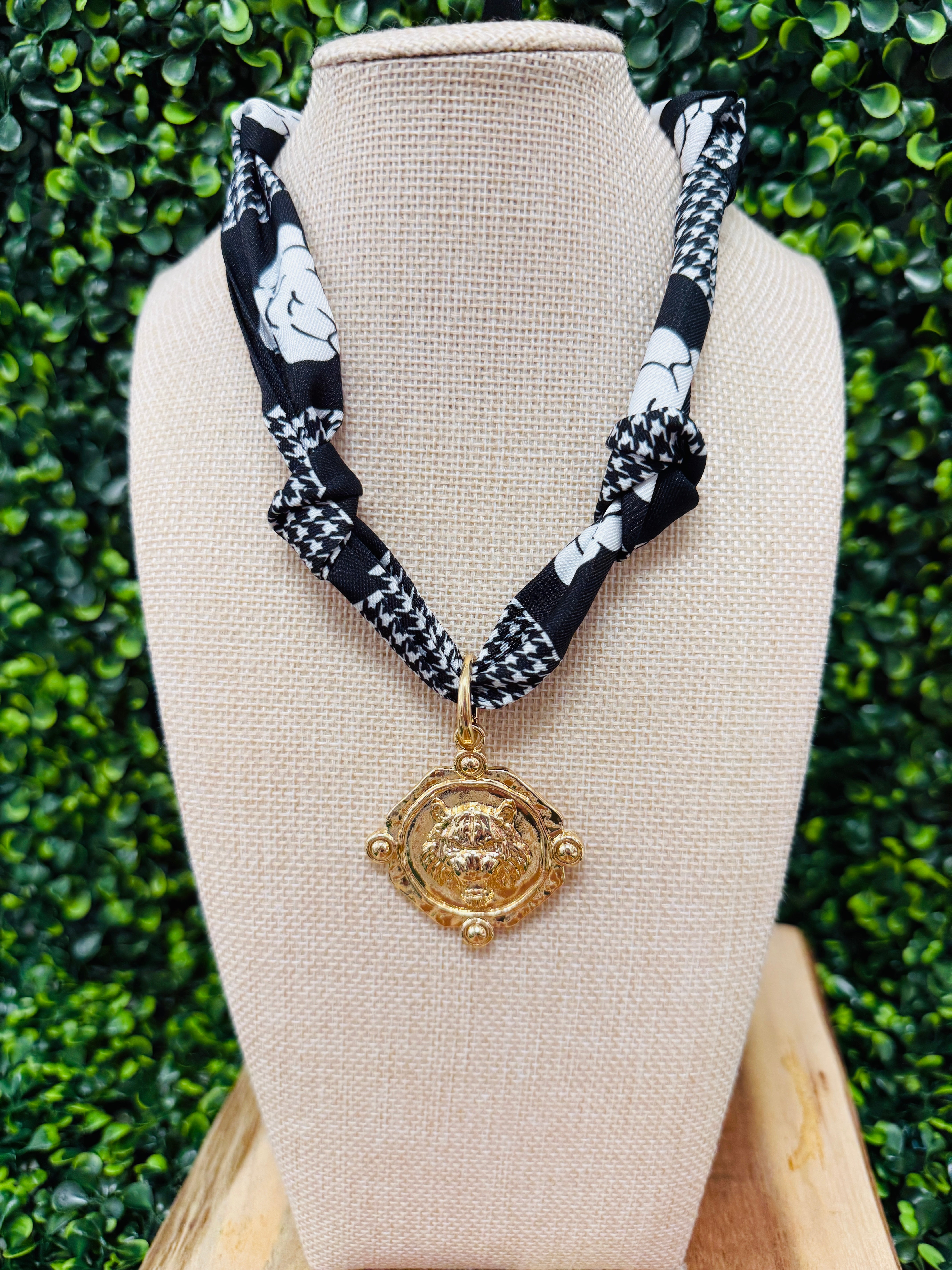 Tiger Time Scarf Necklace