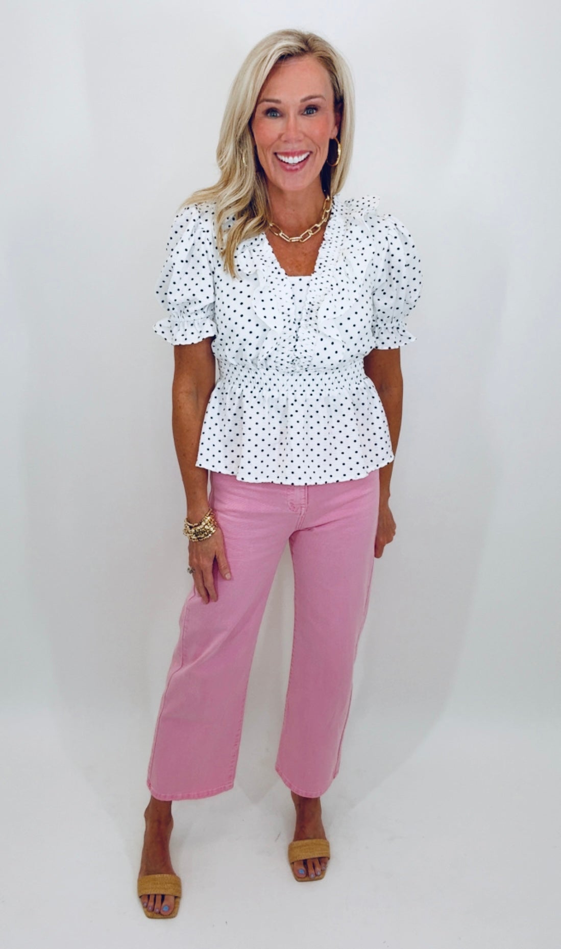 Pink Punch Wide Leg Crop