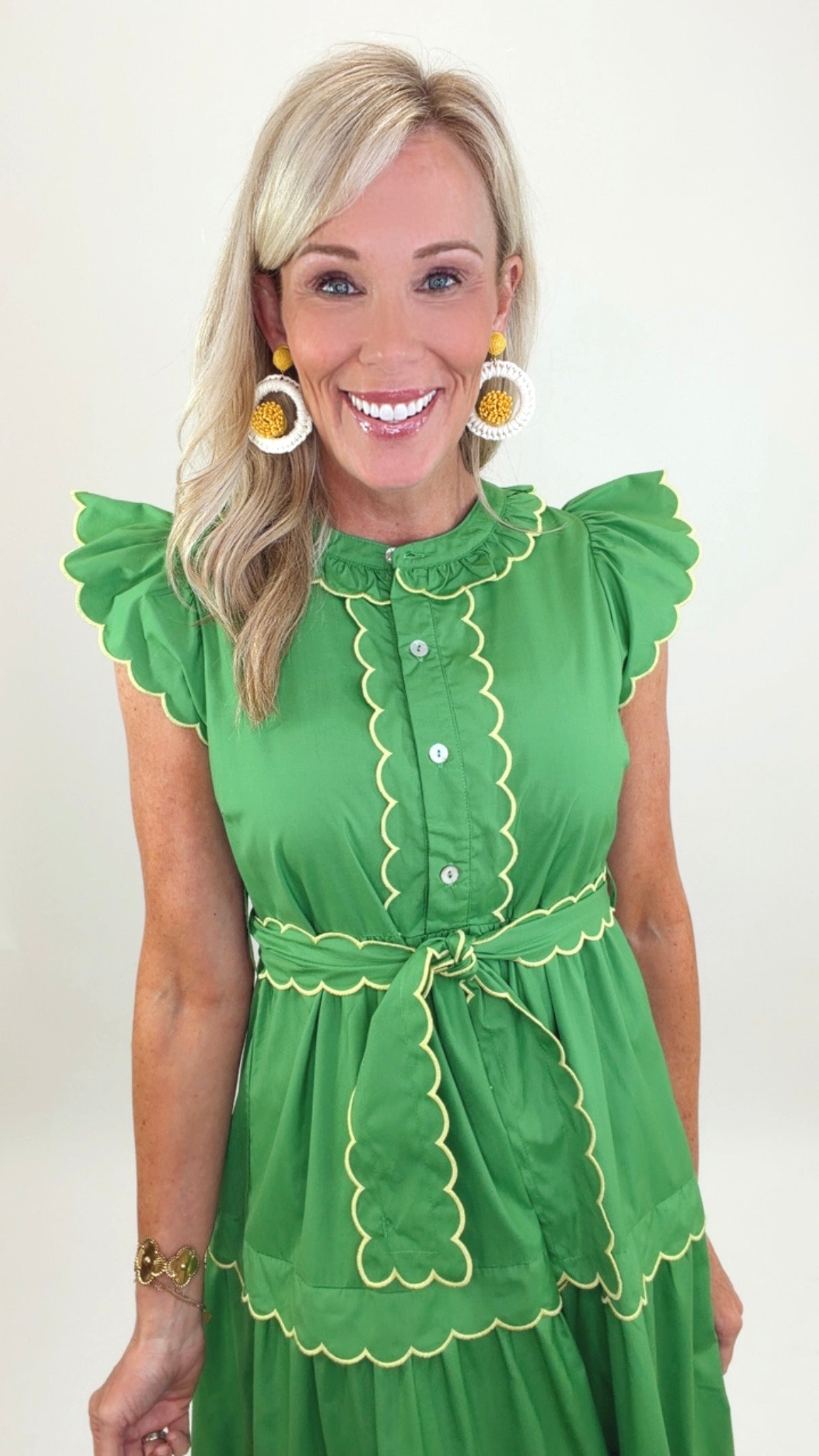 Charleston Charm Dress (green)