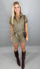 Suede Pursuit Romper