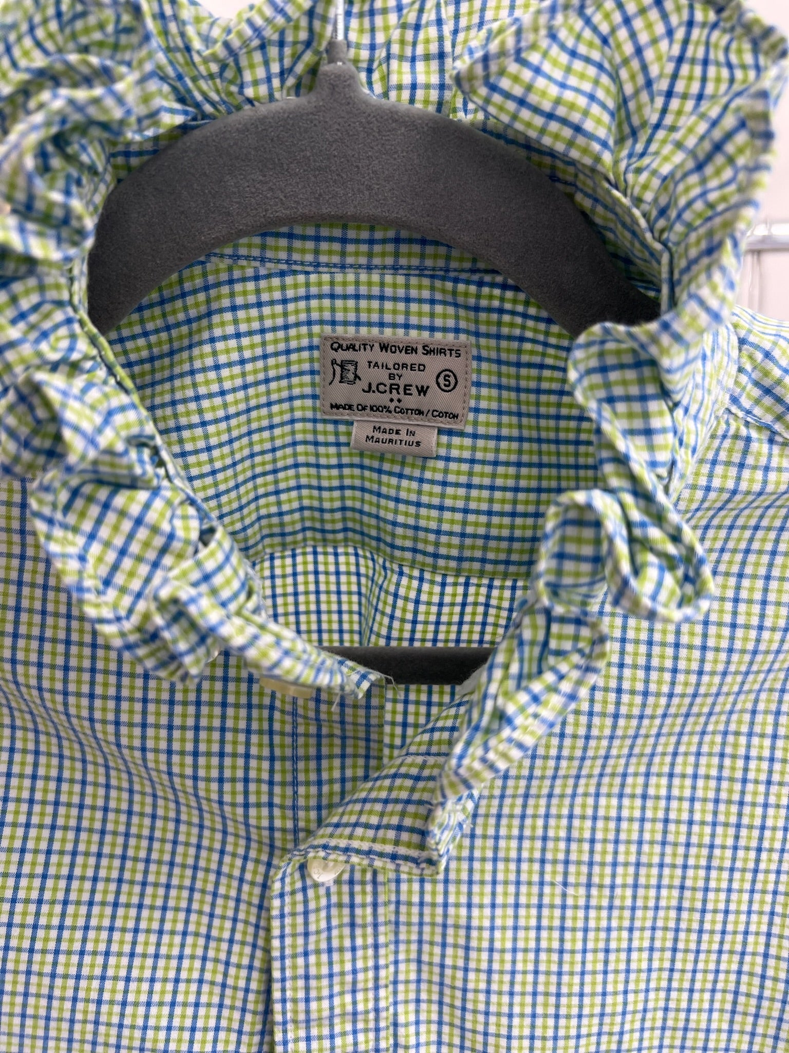 Second Story Shirt (JCrew/LimeBl/S)